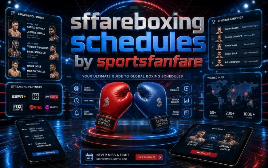 sffareboxing schedules by sportsfanfare